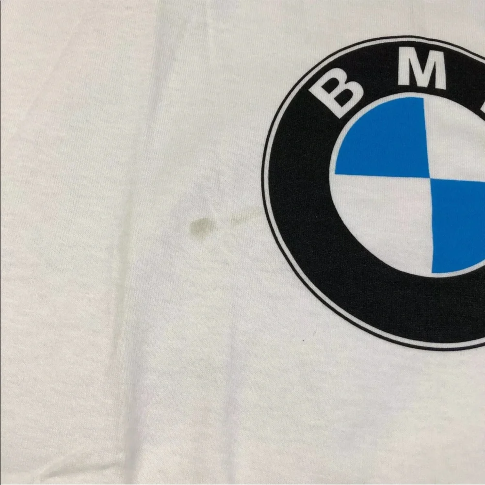 Vintage 90s BMW Lifestyle White Made USA Logo T Shirt